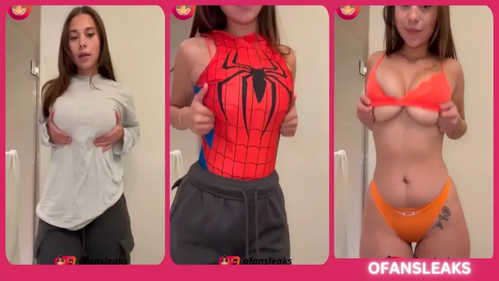 Sophie Raiin Spider Women Stripping OnlyFans Leaked Video